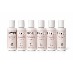 TRYBE Frizz Control Shampoo & Conditioner 2.0 Fl.oz Travel Size Set of 6